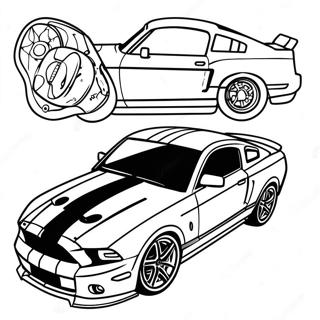 Ford Mustang Pagine da Colorare