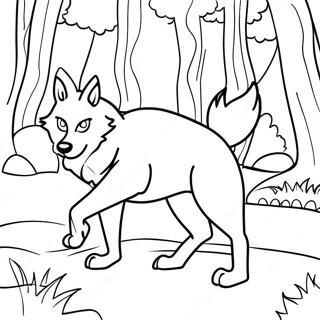 Lupo Pagine da Colorare