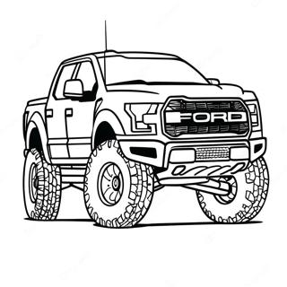 Pagina Da Colorare Di Ford Raptor In Azione 121937-56518