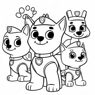 Pagina Da Colorare Dei Personaggi Affascinanti Di Paw Patrol 122040-56597