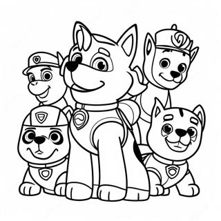 Pagina Da Colorare Dei Personaggi Affascinanti Di Paw Patrol 122040-56598