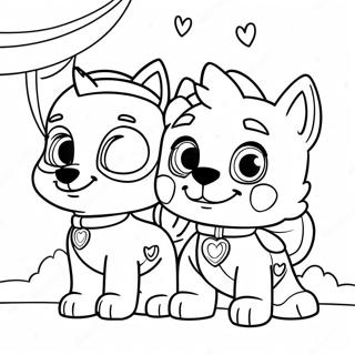 Pagina Da Colorare Dellavventura Di San Valentino Di Paw Patrol 122043 56609