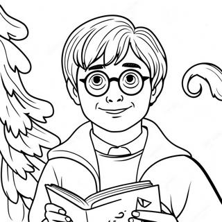 Harry Potter Natale Pagine Da Colorare