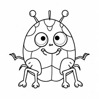 Pagina Da Colorare Di Un Insetto Brutto E Carino 122401-56946