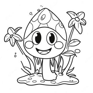 Pagina Da Colorare Della Felice Pianta Piranha 122633 57122