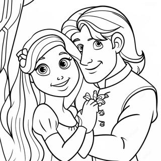 Pagina Da Colorare Di Rapunzel E Flynn 122992-57392