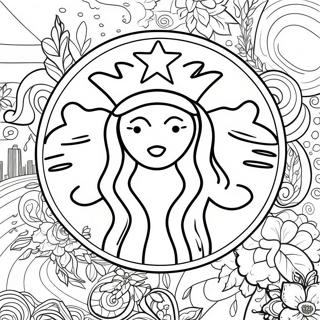 Adorabile Pagina Da Colorare Del Logo Di Starbucks 123173-57540