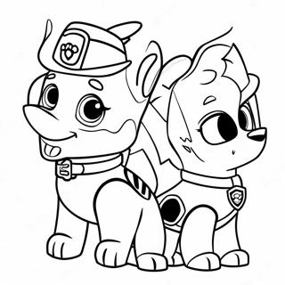 Pagina Da Colorare Del Ringraziamento Della Paw Patrol 123326-57650