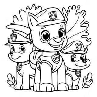 Pagina Da Colorare Del Ringraziamento Della Paw Patrol 123326-57652