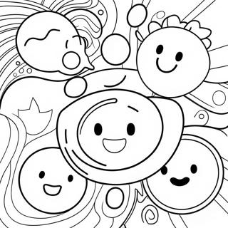 Pagina Da Colorare Espressioni Facciali Felici 123482-57778