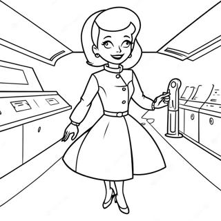 Pagina Da Colorare Di Jane Jetson Nel Suo Outfit Elegante 123612-57880