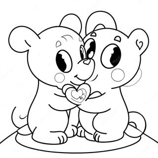 Pagina Da Colorare Dei Momenti Damore Adorabili 123689-57935