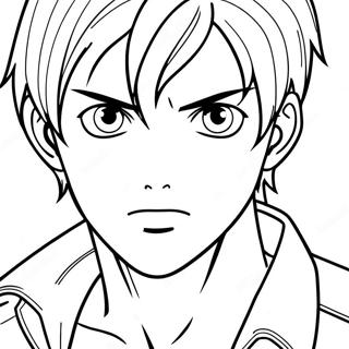 Pagina Da Colorare Di Eren Yeager 124147 58383