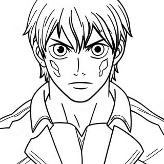 Pagina Da Colorare Di Eren Yeager Che Si Trasforma 124151 58307
