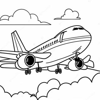 Pagina Da Colorare Dellaereo 747 In Decollo 124176 58416