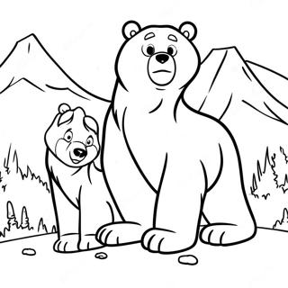 Pagina Da Colorare Di Brother Bear Avventura 124690-58806