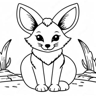 Volpe Fennec Pagine Da Colorare