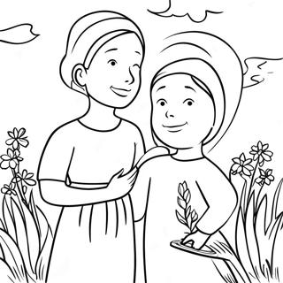 Ruth E Naomi Calorosa Pagina Da Colorare 125128-59146