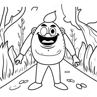 Ombre Inquietanti Di Ciao Vicino Pagina Da Colorare 125234 59238