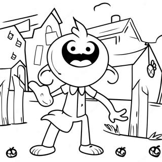 Ombre Inquietanti Di Ciao Vicino Pagina Da Colorare 125234 59240