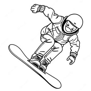 Trucchi E Acrobazie Di Snowboard Da Colorare 125310-59293