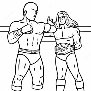 Pagina Da Colorare Dellepic Match Di Campionato Wwe 125361 59331