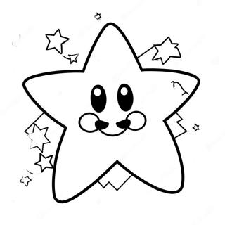 Pagina Da Colorare Della Stella Di Mario Scintillante 125413-59369