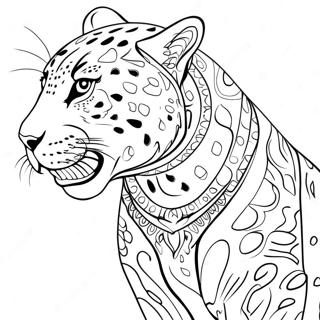 Pagina Da Colorare Dei Giocatori Di Giaguaro In Azione 125489-59429