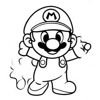 Pagina Da Colorare Di Cappy Mario In Azione 125565-59487