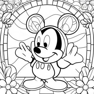 Pagina Da Colorare Di Vetrate Di Topolino 125824 59689