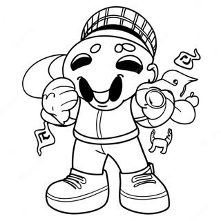 Pagina Da Colorare Di Friday Night Funkin 125900-59744