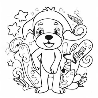 Pagina Da Colorare Dei Personaggi Della Settimana Colorati 125903-59753