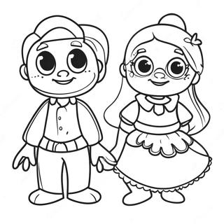 Pagina Da Colorare Dei Personaggi Della Settimana Colorati 125903-59755