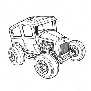 Pagina Da Colorare Bone Shaker Hot Wheels In Azione 126032-59855