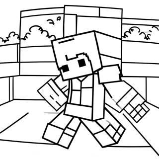 Minecraft Steve Pagine Da Colorare