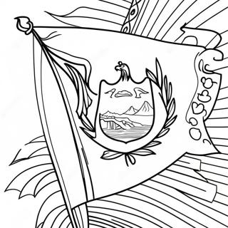 Pagina Da Colorare Della Bandiera Del Guatemala 126288-60043