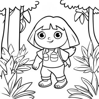 Pagina Da Colorare Dora Esplora La Giungla 127244-60791