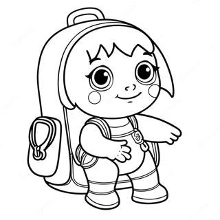 Pagina Da Colorare Zaino Magico Di Dora 127246-60799