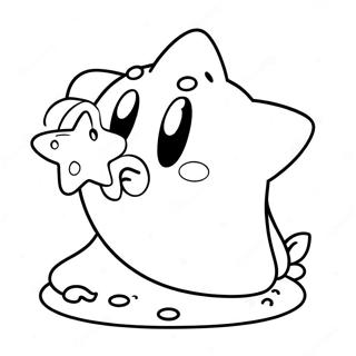 Kirby Che Mangia Una Stella Pagina Da Colorare 12727-2802