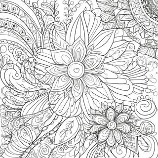 Pagina Da Colorare Dei Motivi Floreali Intricati 127605-61193