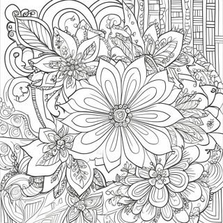 Pagina Da Colorare Dei Motivi Floreali Intricati 127605-61195