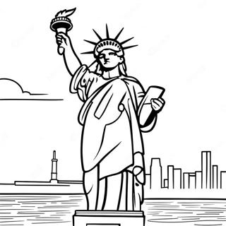 Pagina Da Colorare Della Statua Della Liberta 128323-61750