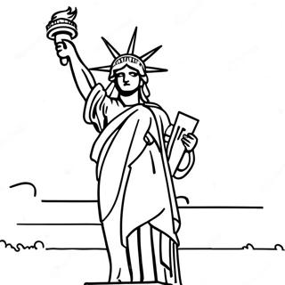 Pagina Da Colorare Della Statua Della Liberta 128323-61751