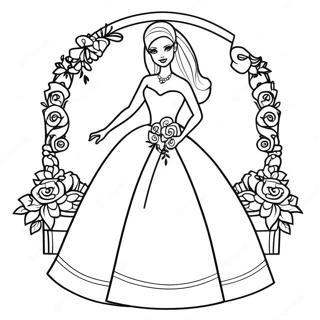 Barbie Sposa Pagine Da Colorare