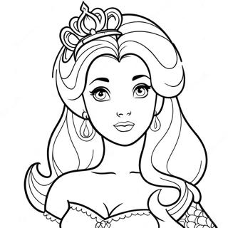 Principessa Disney Tatuata Pagine Da Colorare