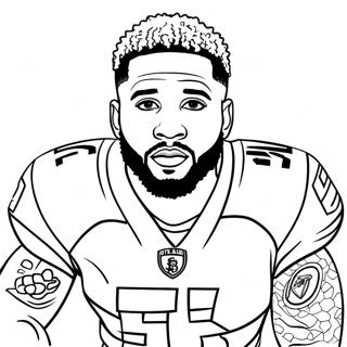 Odell Beckham Jr Pagine Da Colorare