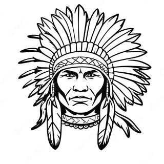 Pagina Da Colorare Del Copricapo Dei Nativi Americani 128894 62196