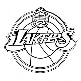Pagina Da Colorare Del Logo Dei Lakers 129378-62573