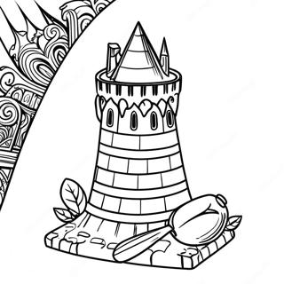 Pagina Da Colorare Della Torre Di Ravenclaw 130073 63123