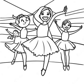Pagina Da Colorare Della Performance Emozionante Delle Mamme Di Danza 130096-63136